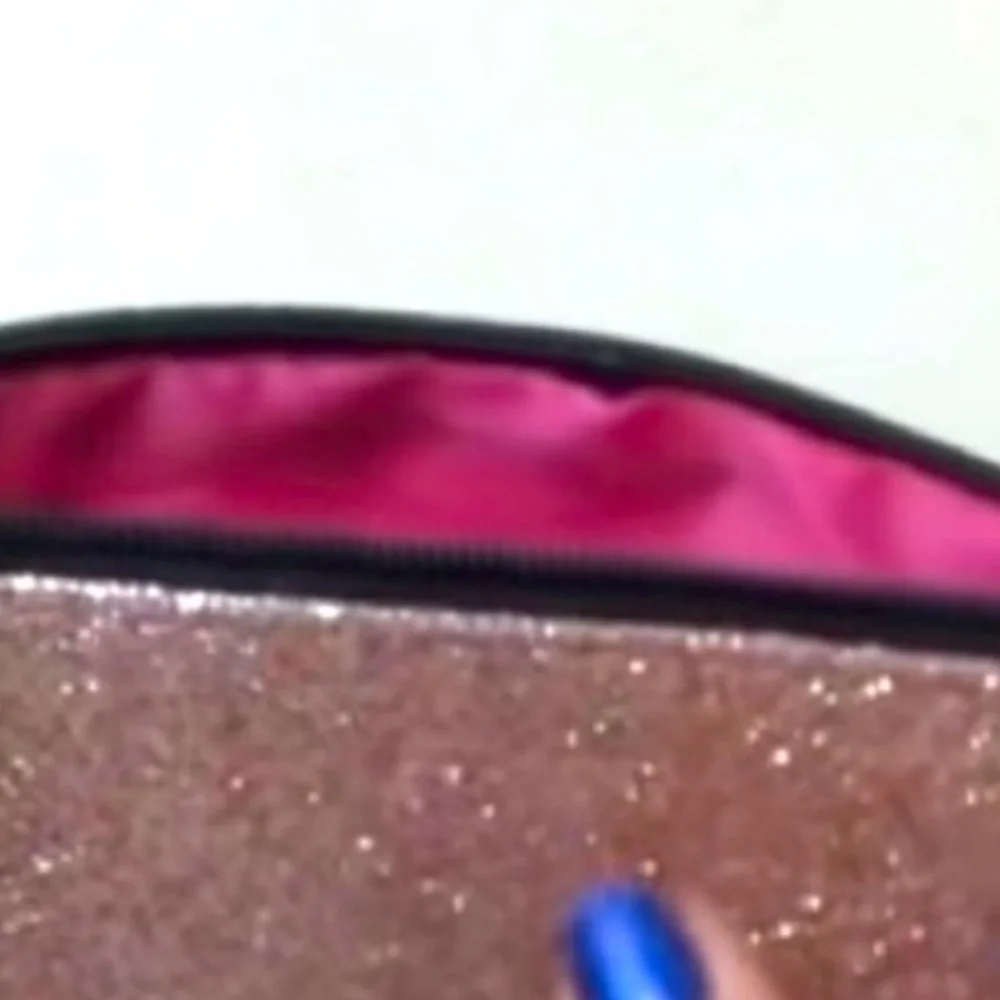 Ipsy Shimmering Glittered Glam Clutch Cosmetic Bag